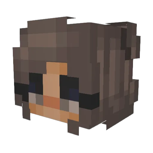 Sfenyx Minecraft avatar head, 3D render