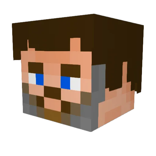 Sfirelion Minecraft avatar head, 3D render