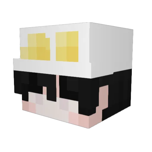 SforikY Minecraft avatar head, 3D render