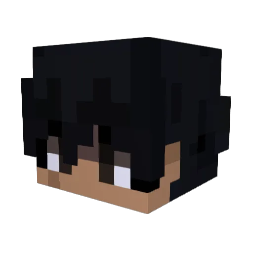 Sfren Minecraft avatar head, 3D render