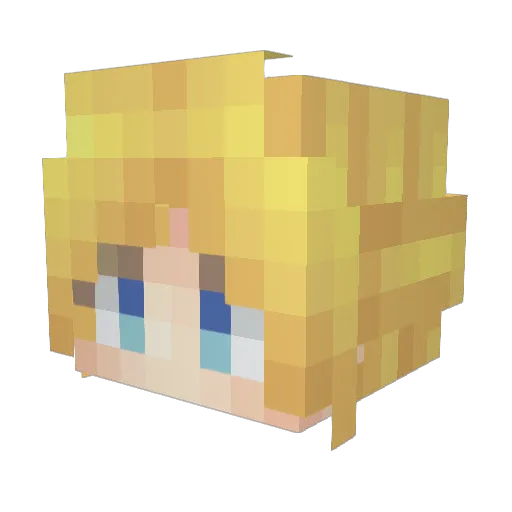 Sfrezzer Minecraft avatar head, 3D render