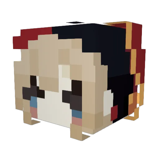 Sg4eyl Minecraft avatar head, 3D render
