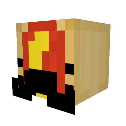 SgMuffles Minecraft avatar head, 3D render