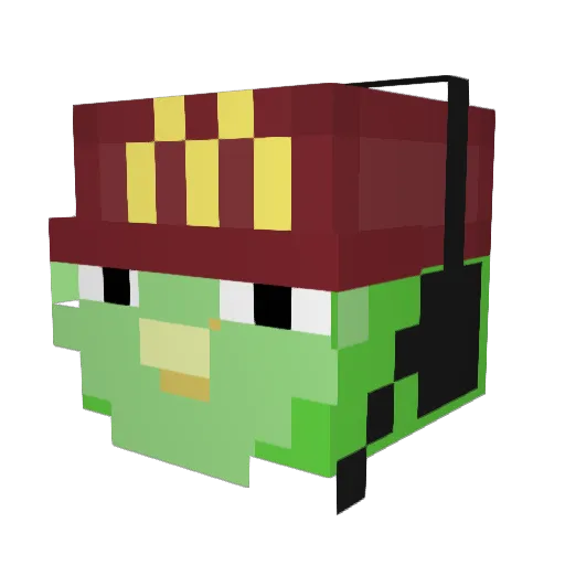 SgagreN Minecraft avatar head, 3D render