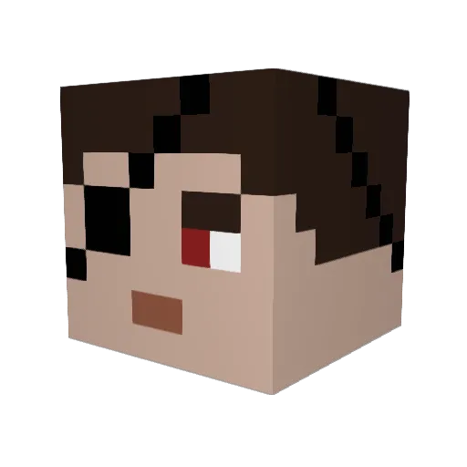 Sgnt_Sarcasm Minecraft avatar head, 3D render