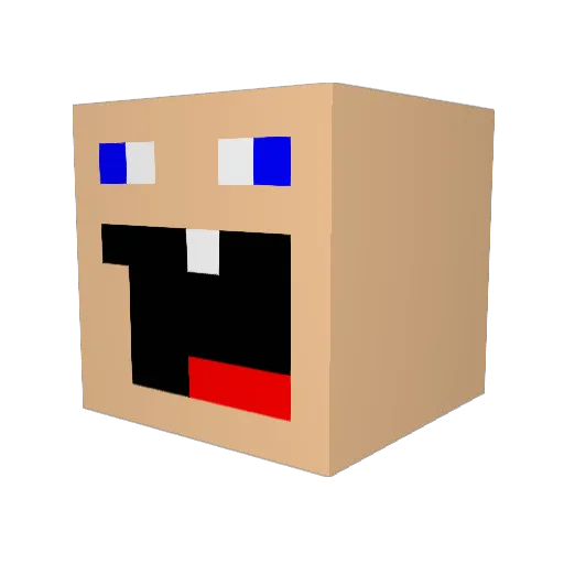 SgtBackstab Minecraft avatar head, 3D render