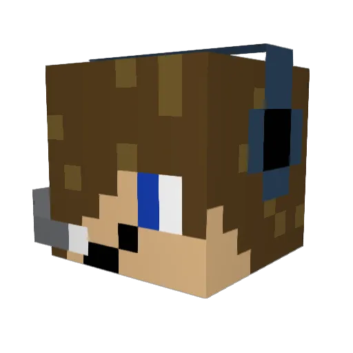 SgtCookie Minecraft avatar head, 3D render