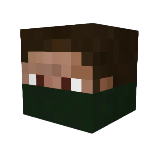SgtExcelsior Minecraft avatar head, 3D render