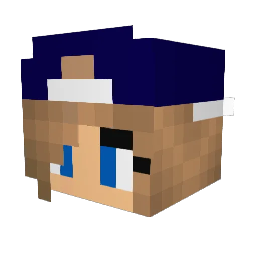 SgtJawi Minecraft avatar head, 3D render