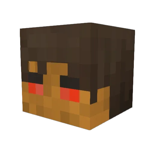 SgtLenni Minecraft avatar head, 3D render