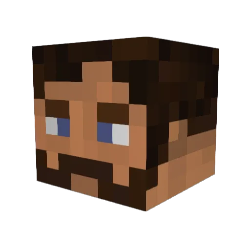 SgtLux Minecraft avatar head, 3D render