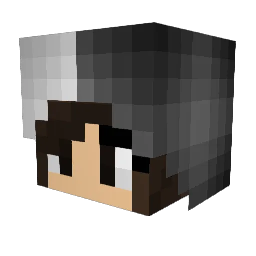 SgtMCsquared Minecraft avatar head, 3D render