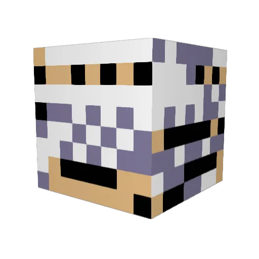 SgtMoon Minecraft avatar head, 3D render