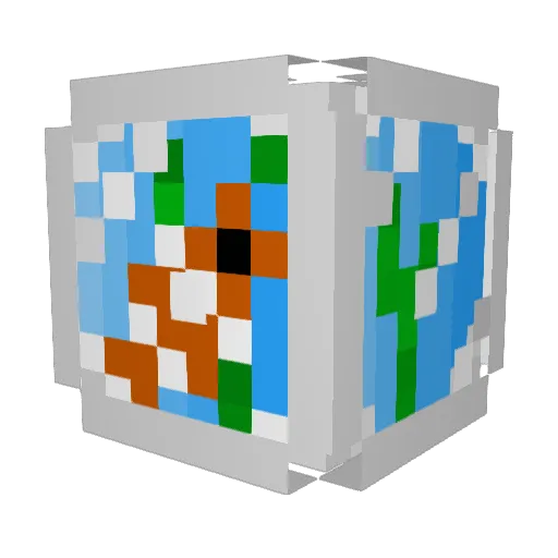SgtOrange Minecraft avatar head, 3D render