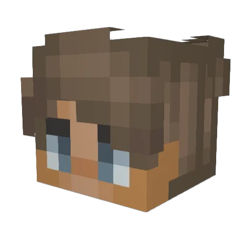 SgtRabe Minecraft avatar head, 3D render