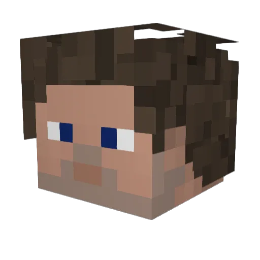 SgtSniper07 Minecraft avatar head, 3D render