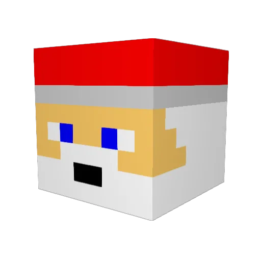 SgtTobi Minecraft avatar head, 3D render