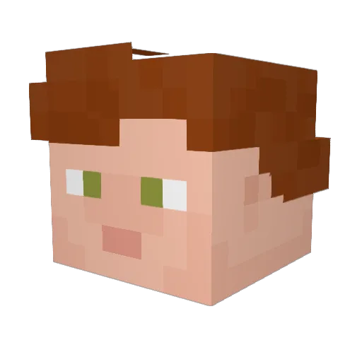 SgtVinDoy Minecraft avatar head, 3D render