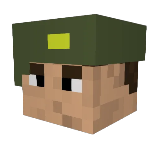 Sgt_Static Minecraft avatar head, 3D render