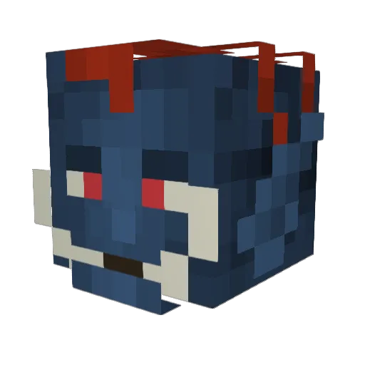 Sgtpoolo Minecraft avatar head, 3D render