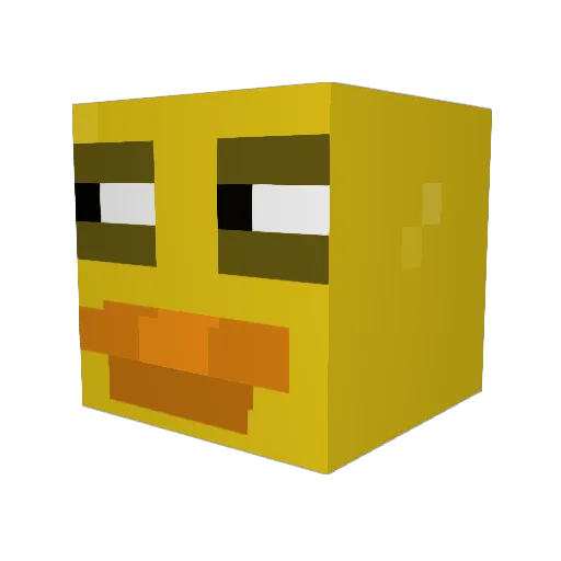 Sguigery Minecraft avatar head, 3D render