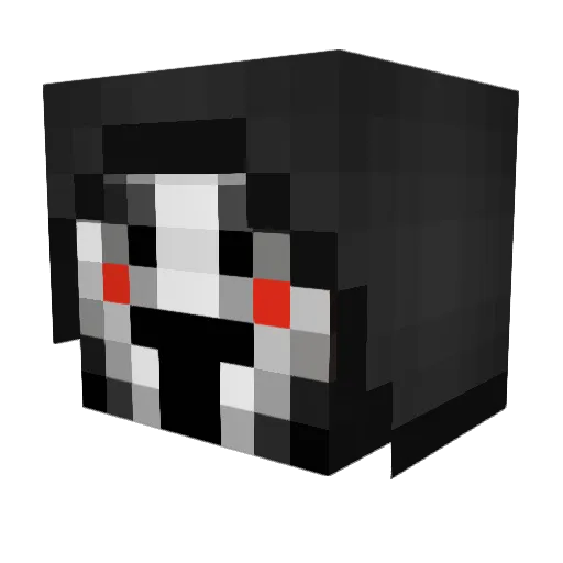 Sh00kz Minecraft avatar head, 3D render