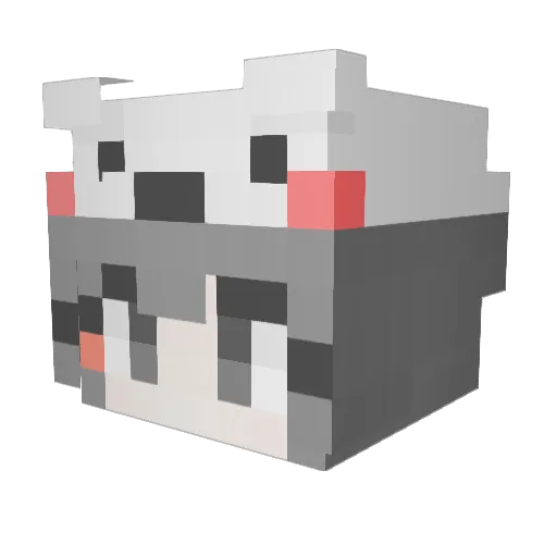 Sh0rtCakee Minecraft avatar head, 3D render