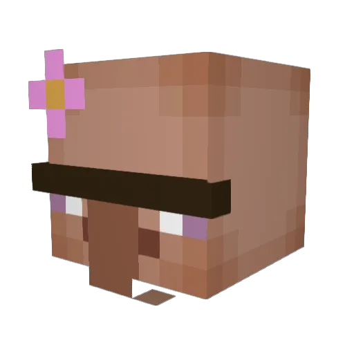 Sh0sen Minecraft avatar head, 3D render