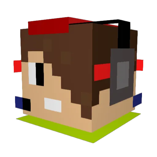 Sh0toTodoroki Minecraft avatar head, 3D render