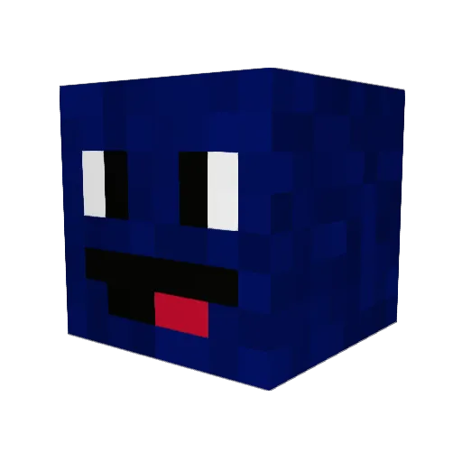 Sh1Zzyy Minecraft avatar head, 3D render