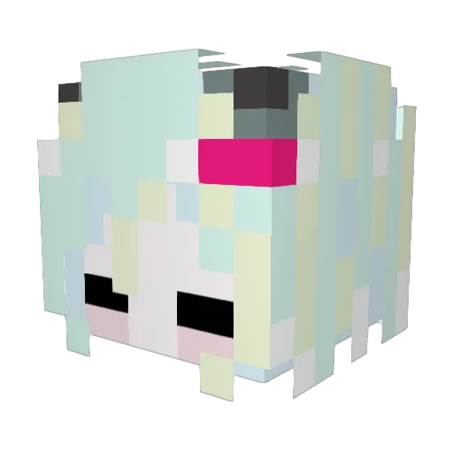 Sh1gure_official Minecraft avatar head, 3D render