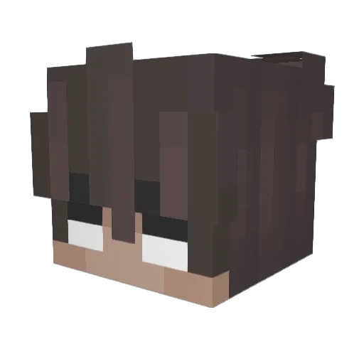 Sh1rayuk1h1me Minecraft avatar head, 3D render
