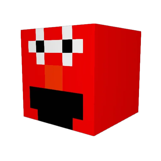 Sh1tokey Minecraft avatar head, 3D render