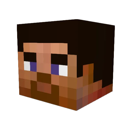Sh3bola Minecraft avatar head, 3D render