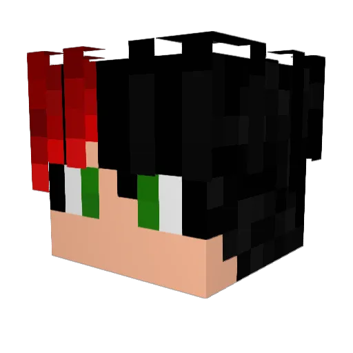 Sh3dowL Minecraft avatar head, 3D render
