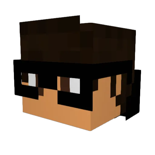 Sh3iko Minecraft avatar head, 3D render