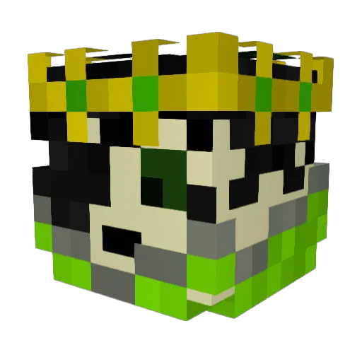 Sh3lbyX Minecraft avatar head, 3D render