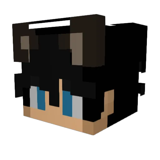 Sh3riSH Minecraft avatar head, 3D render