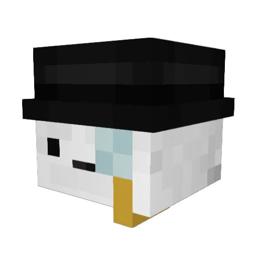 Sh3rl0ks Minecraft avatar head, 3D render