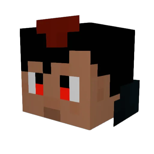 Sh4d0wHunt3r5 Minecraft avatar head, 3D render