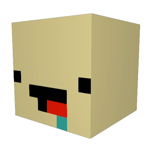 Sh4dP4w Minecraft avatar head, 3D render