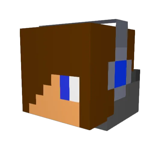 Sh4deBl4ck Minecraft avatar head, 3D render