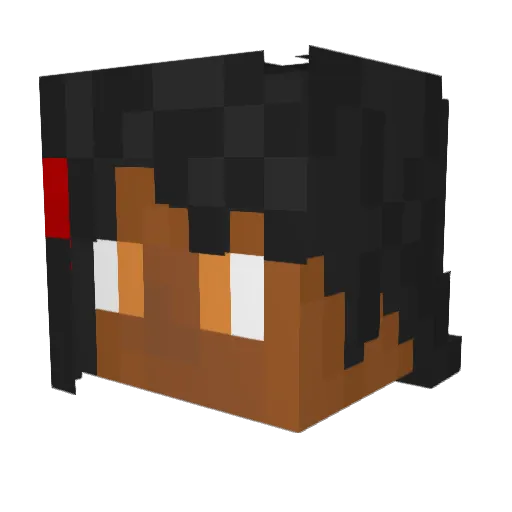 Sh4dic Minecraft avatar head, 3D render