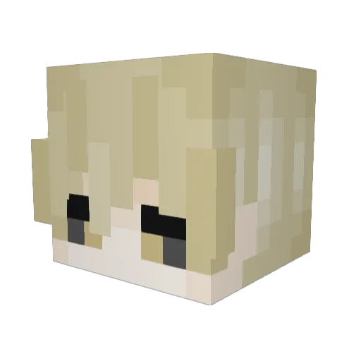 Sh4dovvbutKing Minecraft avatar head, 3D render