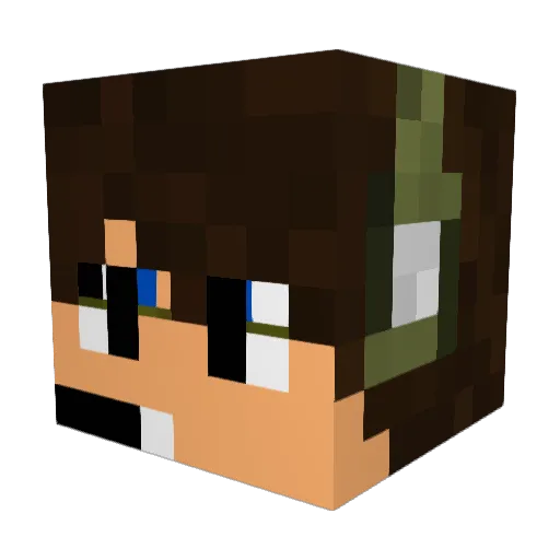 Sh4dowG44 Minecraft avatar head, 3D render