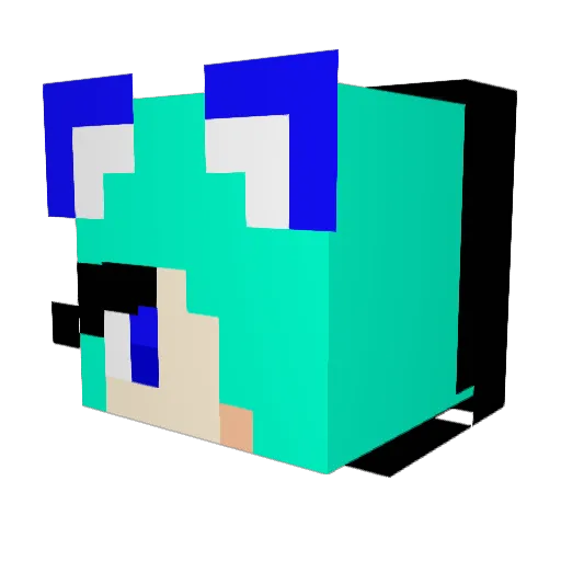 Sh4dows Minecraft avatar head, 3D render