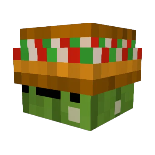 Sh4dyMexican Minecraft avatar head, 3D render