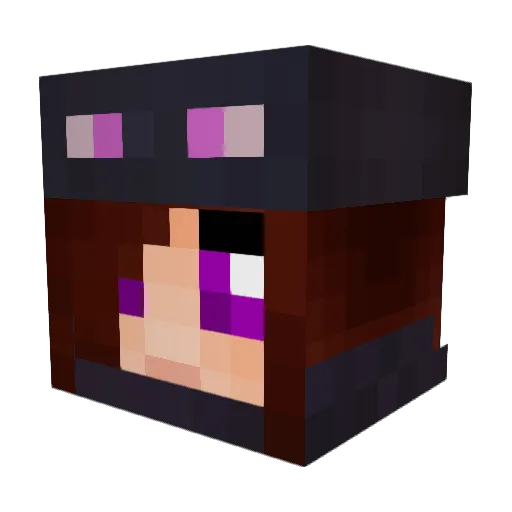 Sh4rkeys Minecraft avatar head, 3D render