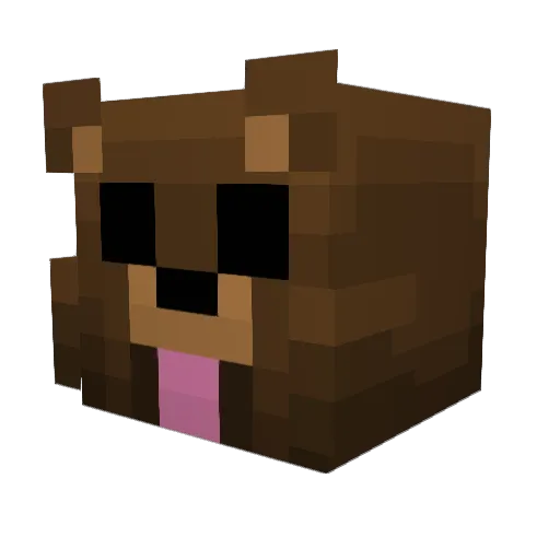 ShArk0404 Minecraft avatar head, 3D render