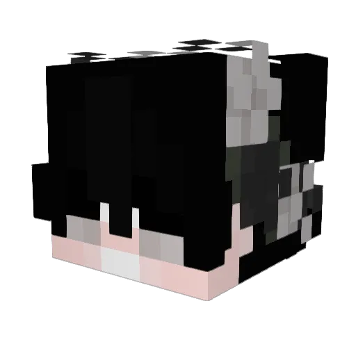 Sha3min Minecraft avatar head, 3D render